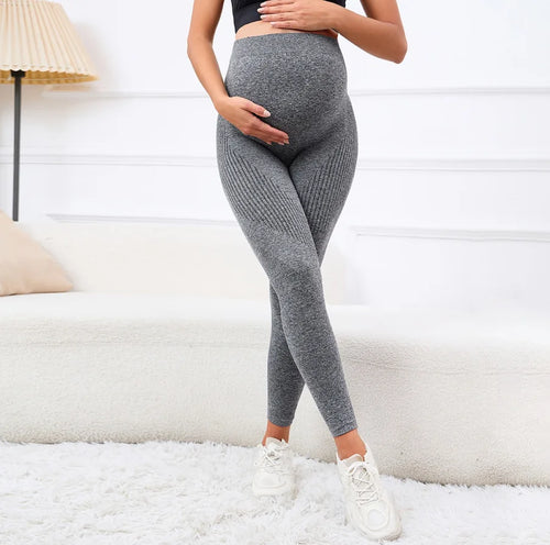 High Waist Maternity Leggings – Bump Support & Postpartum Shaper