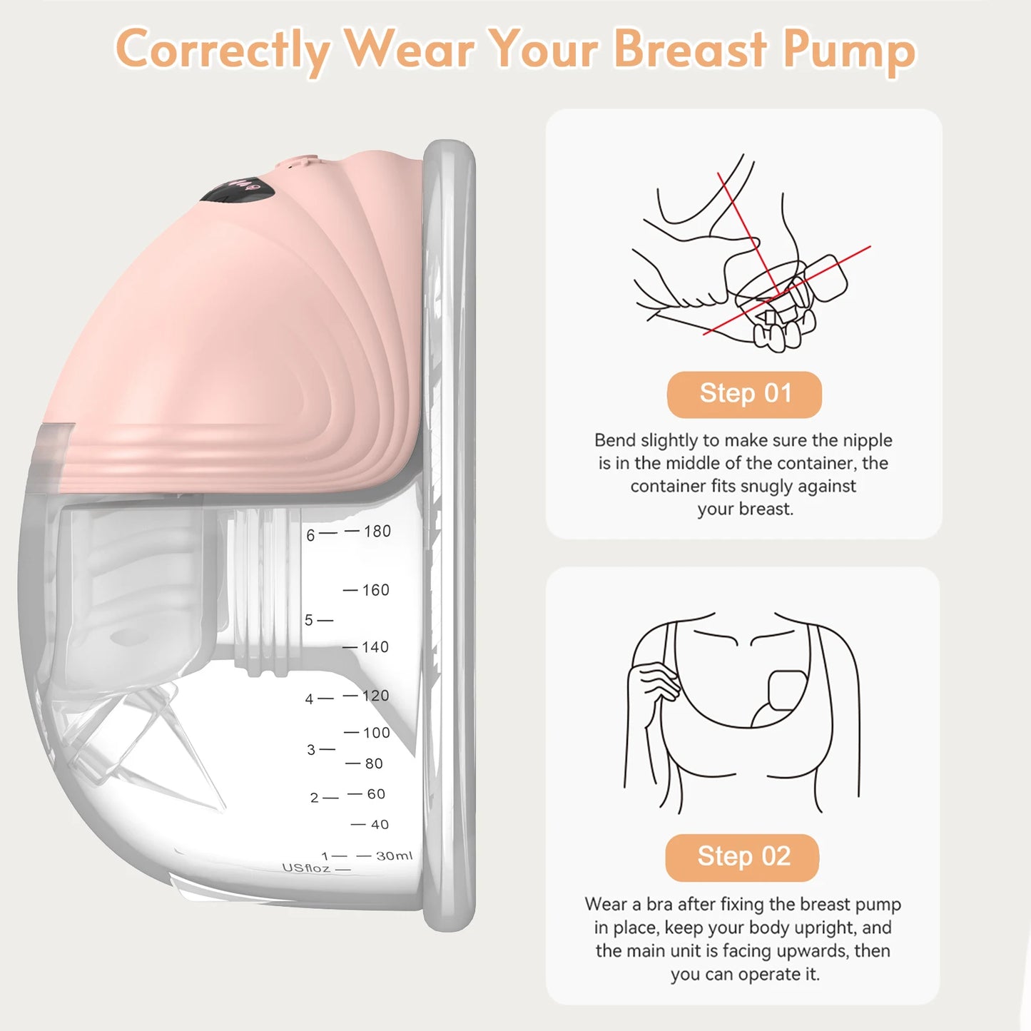 AuraFlow™ Pump – Hands-Free Wearable Breast Pump