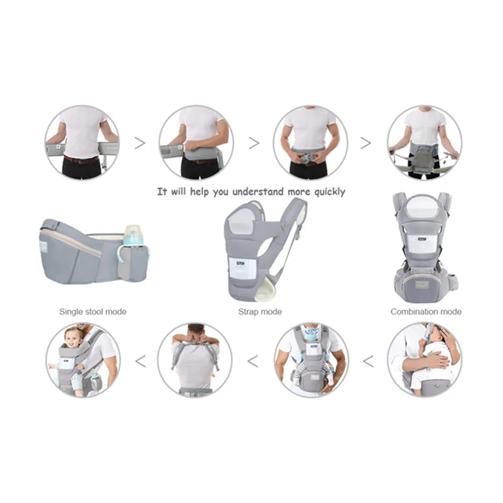 3-in-1 Ergonomic Baby Carrier